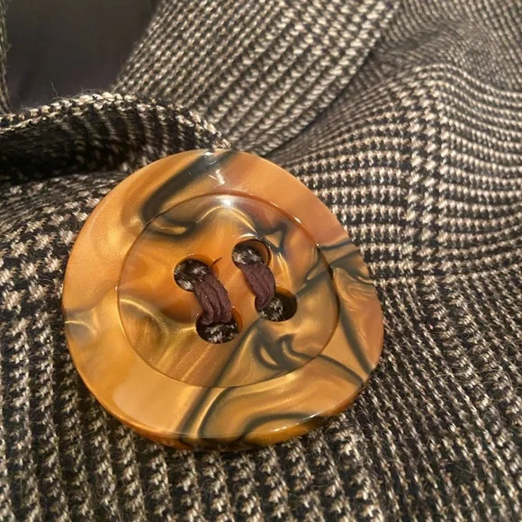 Dolce & Gabbana Wool Plaid Suit Y2K Cropped Blazer Flare Pants Made in Italy - Picture 4 of 16